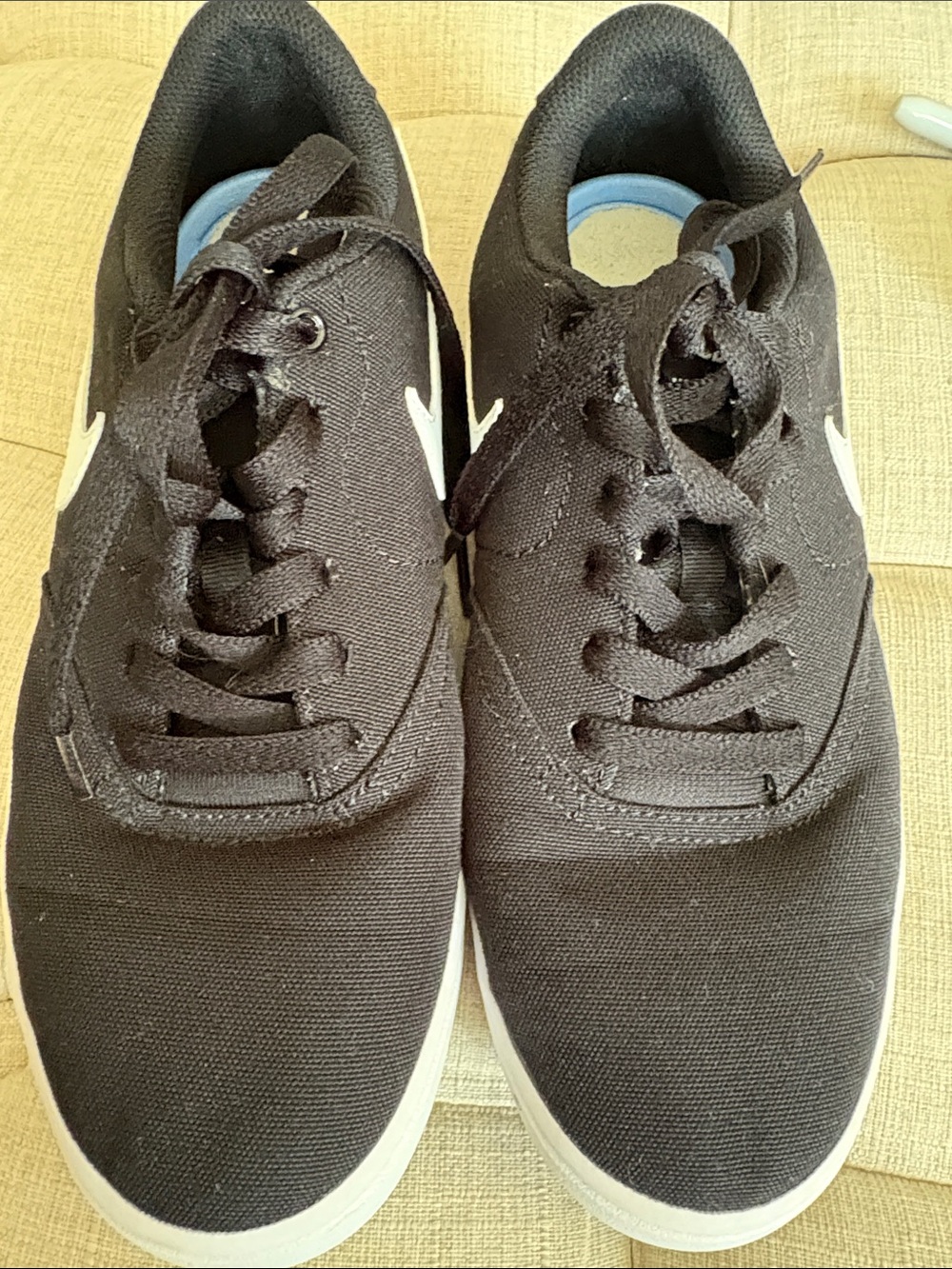 Nike SB Check Black Sneakers with White Swoosh - Picture 2 of 7